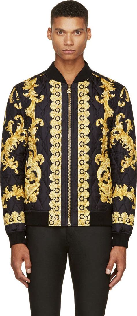 versace bomber jacket replica|Versace trench jacket men.